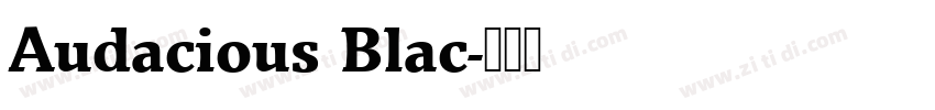 Audacious Blac字体转换